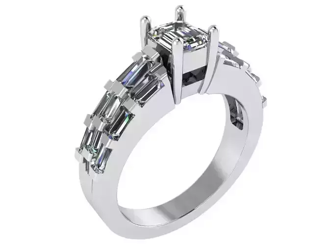 Bright Diamond ring 2826 3D print model