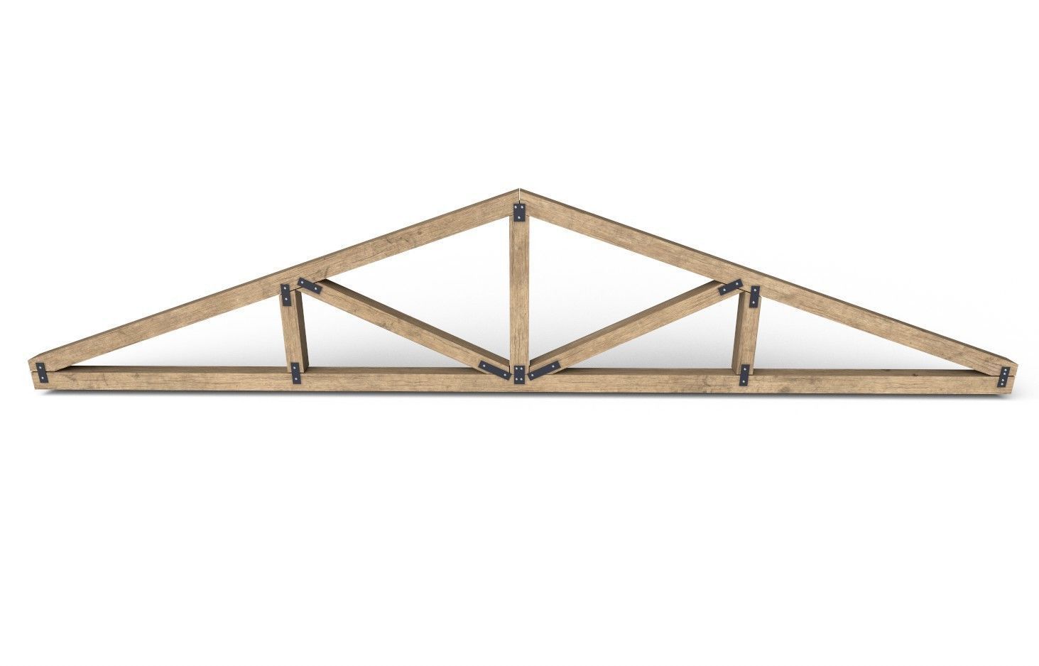 Wooden Roof Truss 04 Low-poly 3D model_8