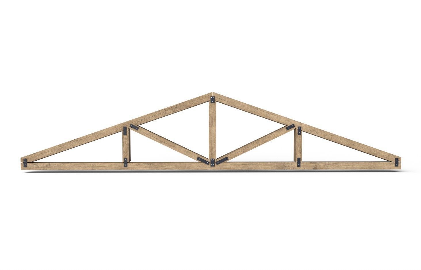 Wooden Roof Truss 04 Low-poly 3D model_12