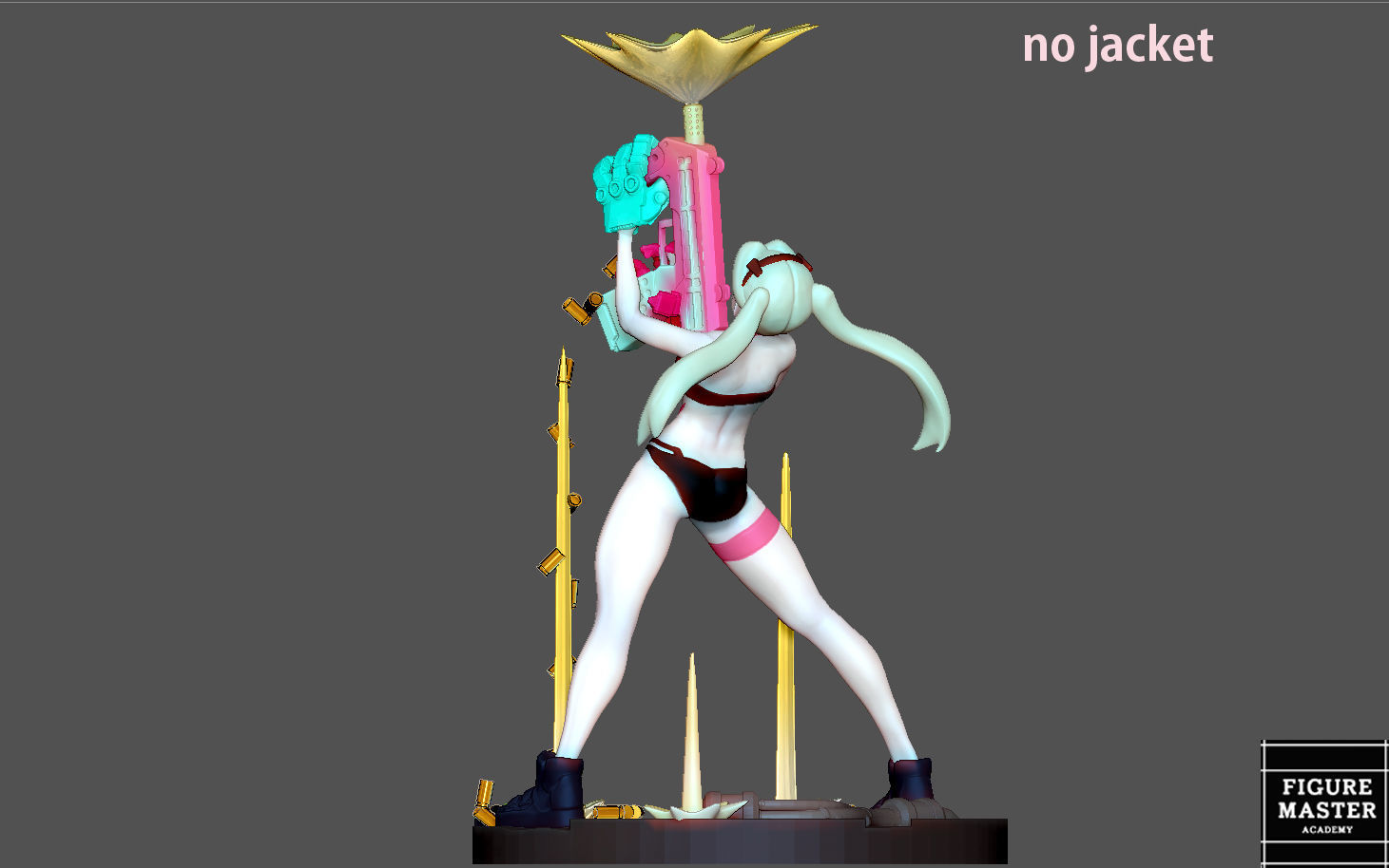 REBECCA 2 CYBERPUNK EDGERUNNERS 2077 ANIME GIRL CHARACTER 3D print model_12