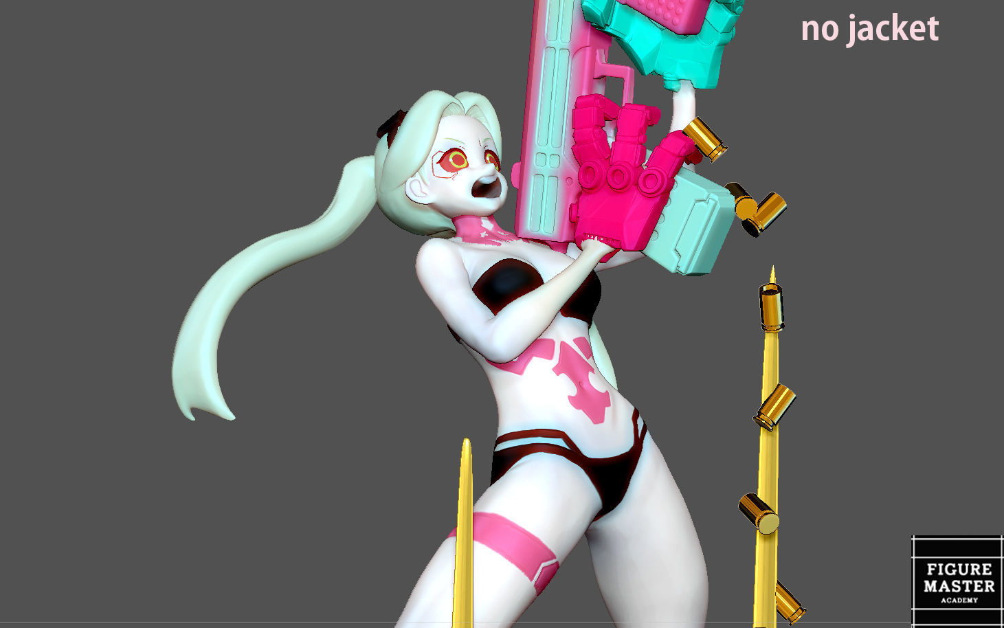 REBECCA 2 CYBERPUNK EDGERUNNERS 2077 ANIME GIRL CHARACTER 3D print model_16