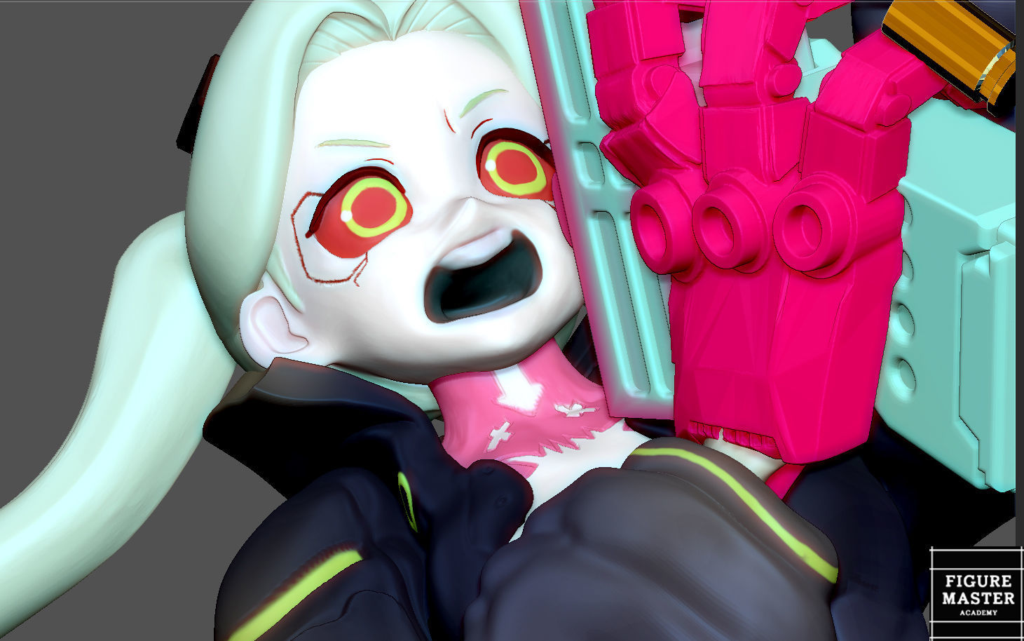 REBECCA 2 CYBERPUNK EDGERUNNERS 2077 ANIME GIRL CHARACTER 3D print model_22