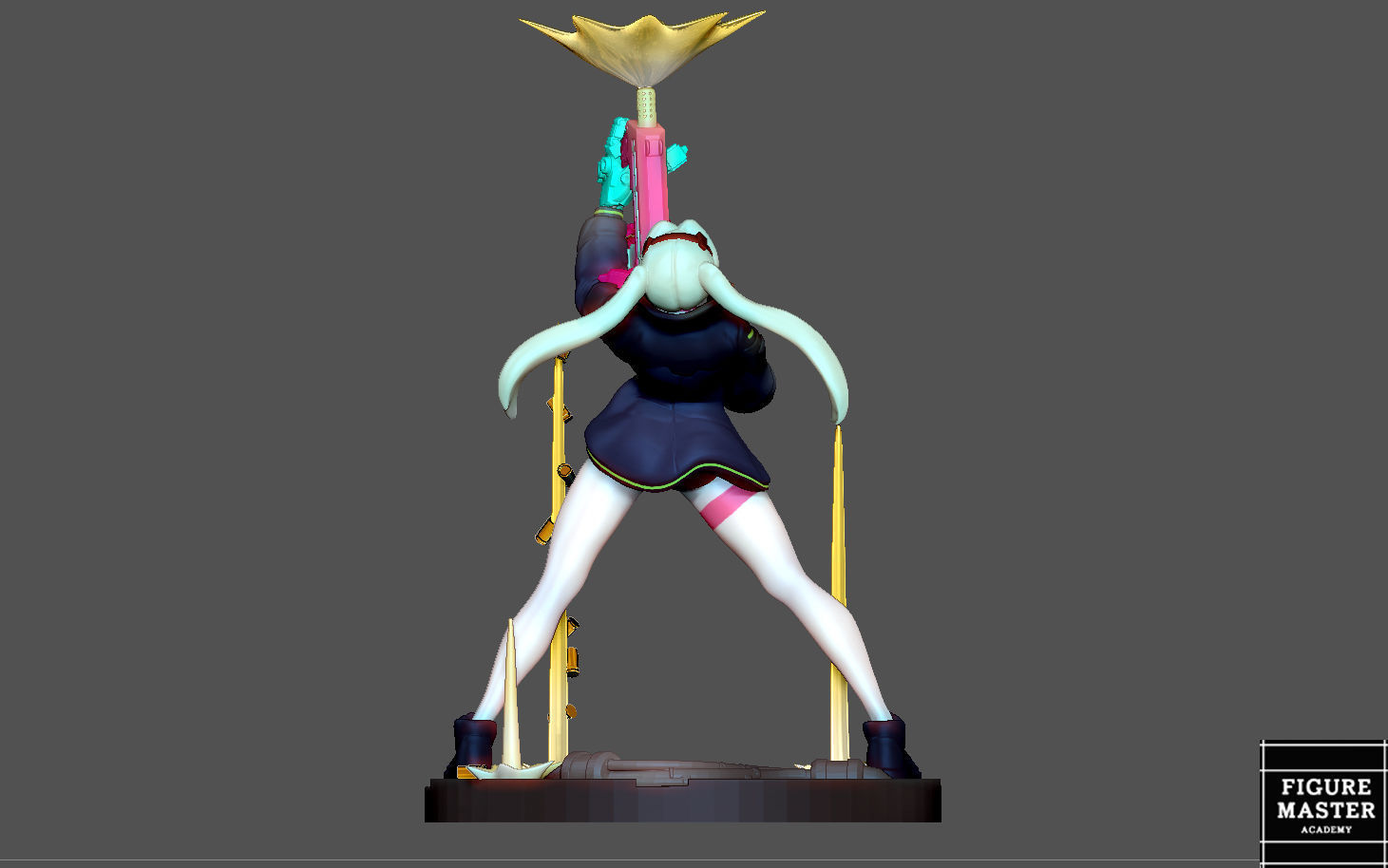 REBECCA 2 CYBERPUNK EDGERUNNERS 2077 ANIME GIRL CHARACTER 3D print model_2