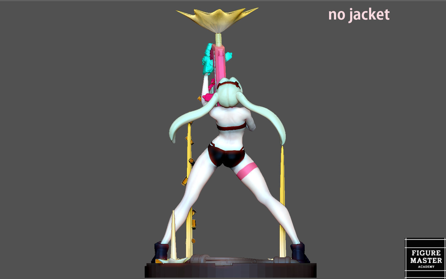 REBECCA 2 CYBERPUNK EDGERUNNERS 2077 ANIME GIRL CHARACTER 3D print model_11