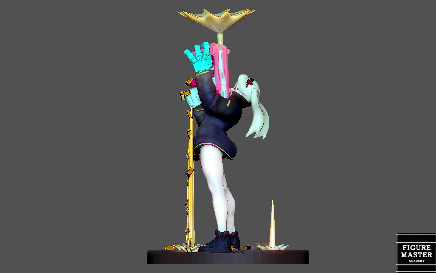 REBECCA 2 CYBERPUNK EDGERUNNERS 2077 ANIME GIRL CHARACTER 3D print model_3