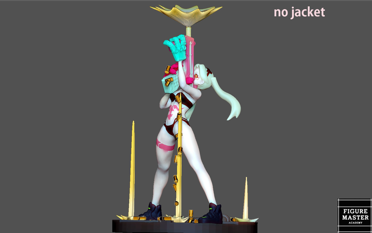 REBECCA 2 CYBERPUNK EDGERUNNERS 2077 ANIME GIRL CHARACTER 3D print model_17