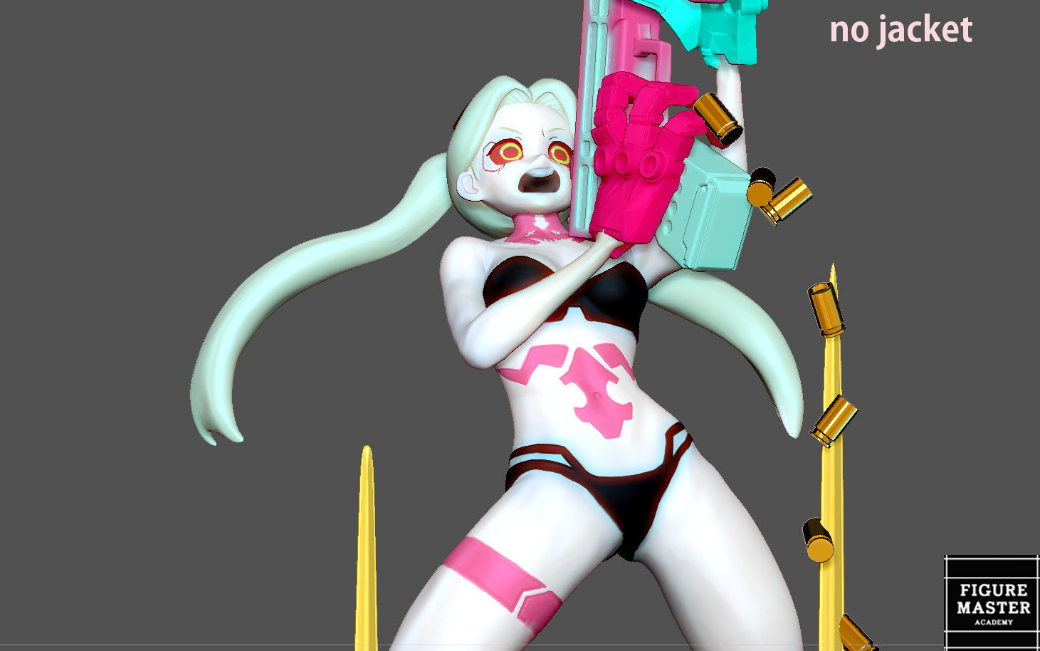 REBECCA 2 CYBERPUNK EDGERUNNERS 2077 ANIME GIRL CHARACTER 3D print model_14