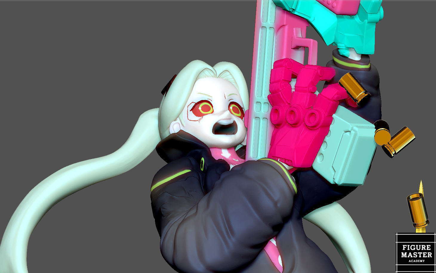 REBECCA 2 CYBERPUNK EDGERUNNERS 2077 ANIME GIRL CHARACTER 3D print model_21