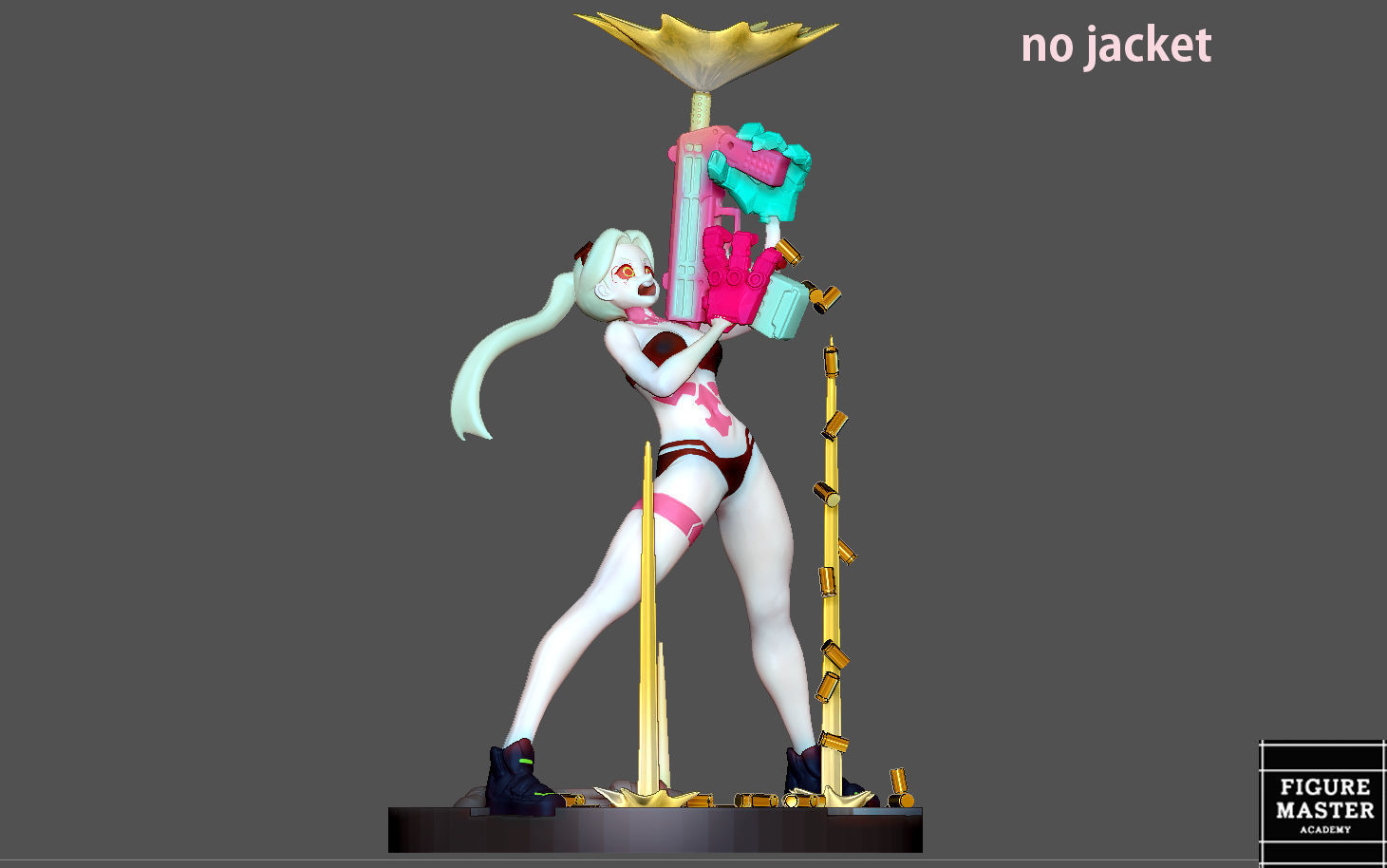 REBECCA 2 CYBERPUNK EDGERUNNERS 2077 ANIME GIRL CHARACTER 3D print model_9