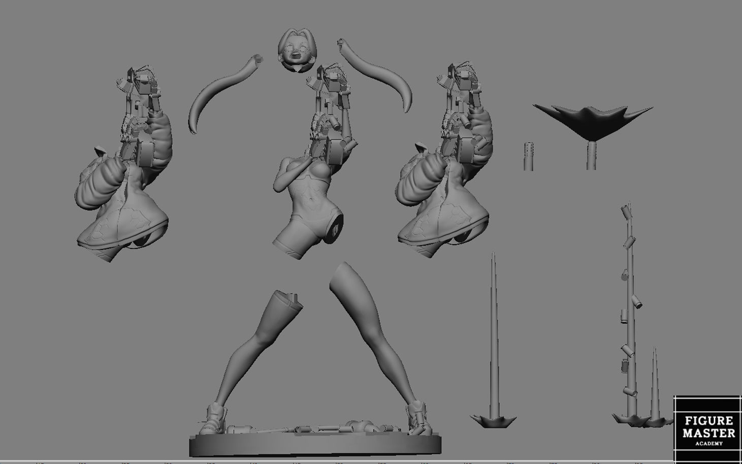 REBECCA 2 CYBERPUNK EDGERUNNERS 2077 ANIME GIRL CHARACTER 3D print model_25