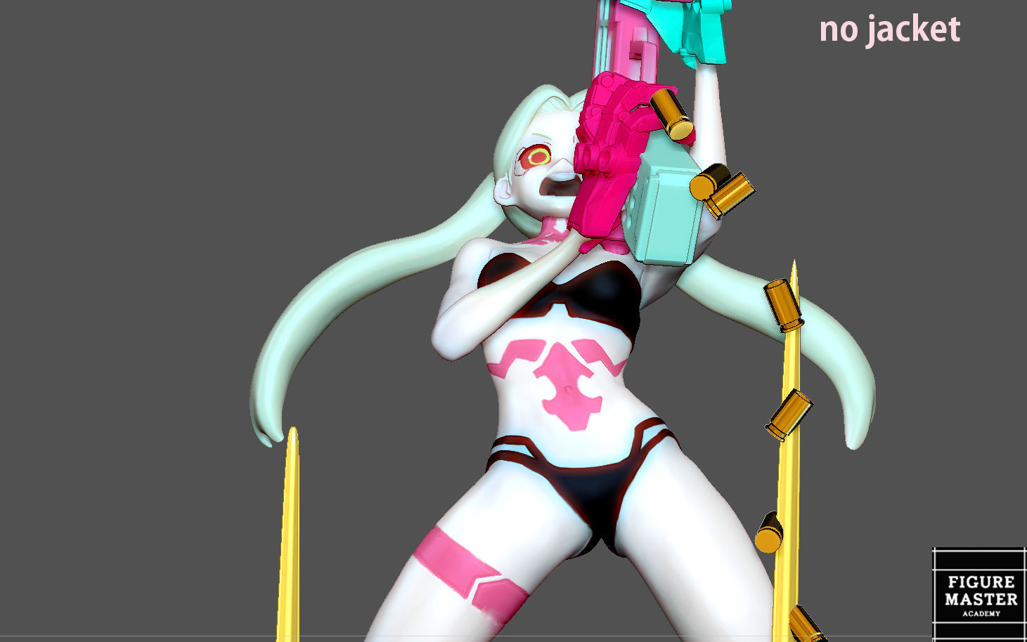REBECCA 2 CYBERPUNK EDGERUNNERS 2077 ANIME GIRL CHARACTER 3D print model_13