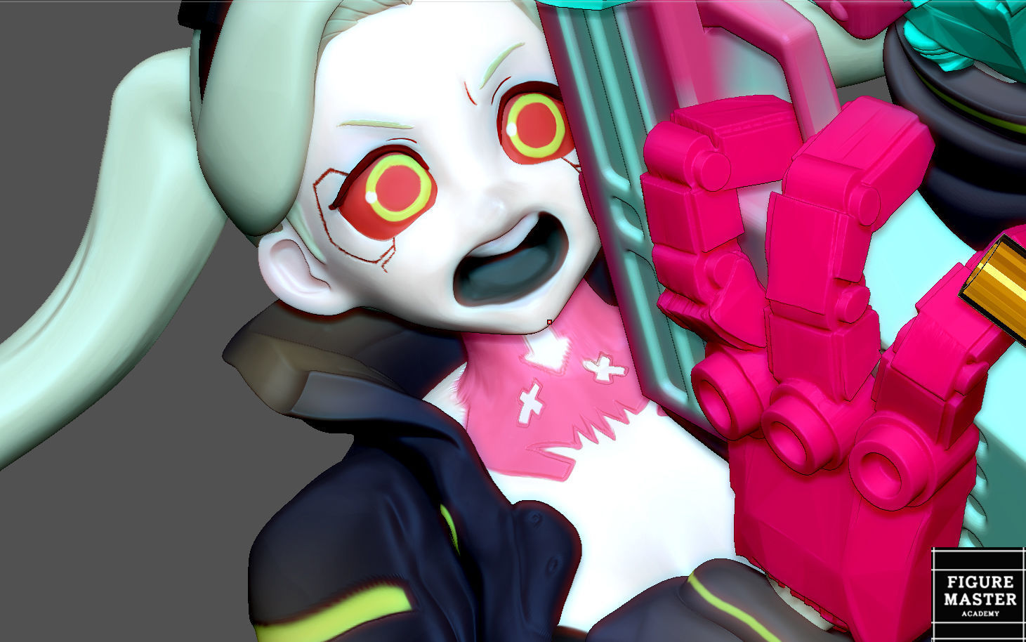 REBECCA 2 CYBERPUNK EDGERUNNERS 2077 ANIME GIRL CHARACTER 3D print model_23