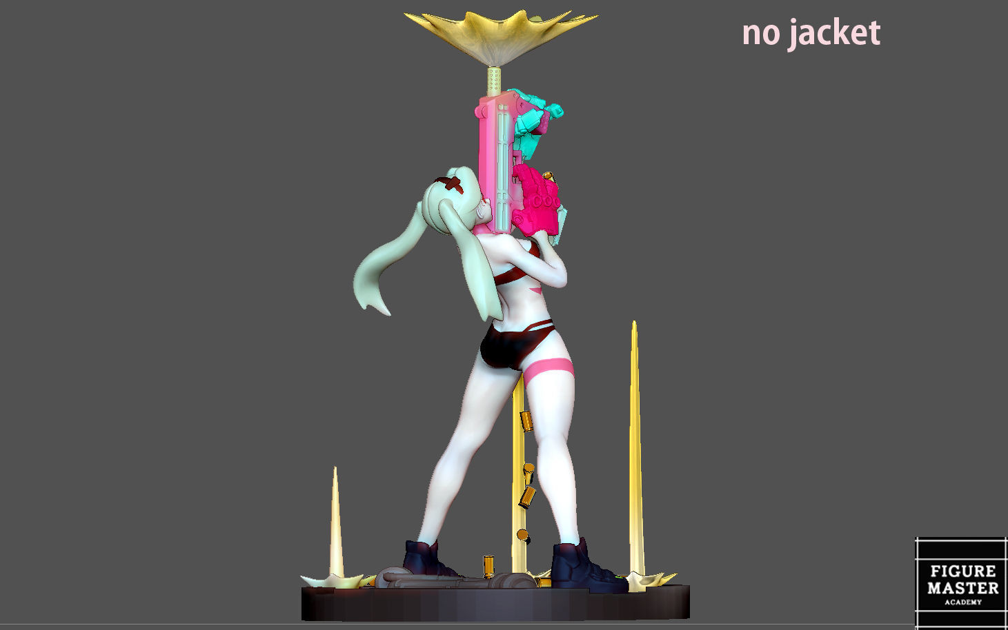 REBECCA 2 CYBERPUNK EDGERUNNERS 2077 ANIME GIRL CHARACTER 3D print model_19