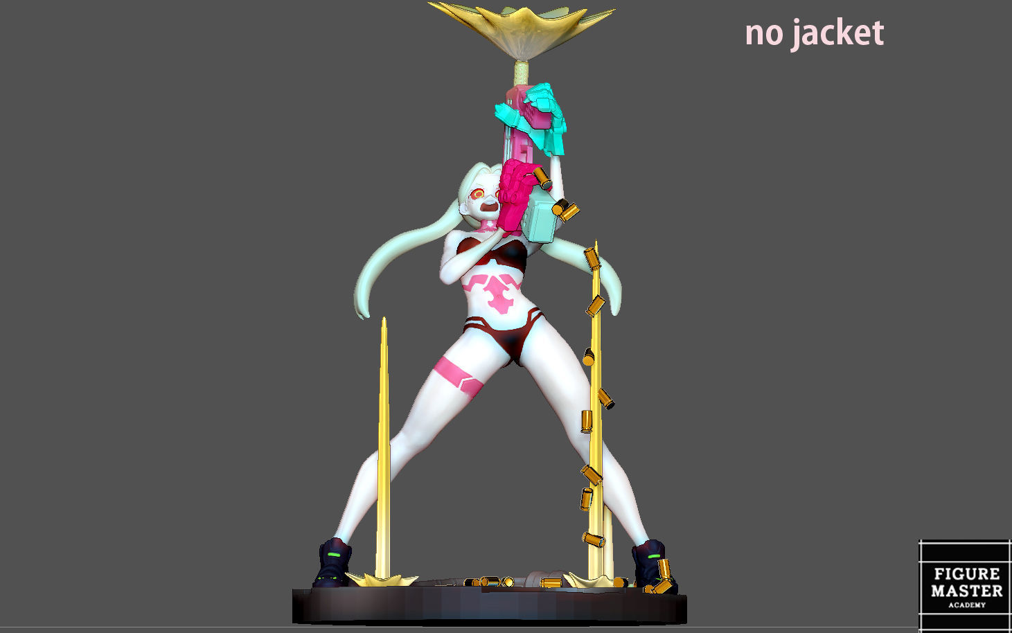 REBECCA 2 CYBERPUNK EDGERUNNERS 2077 ANIME GIRL CHARACTER 3D print model_8