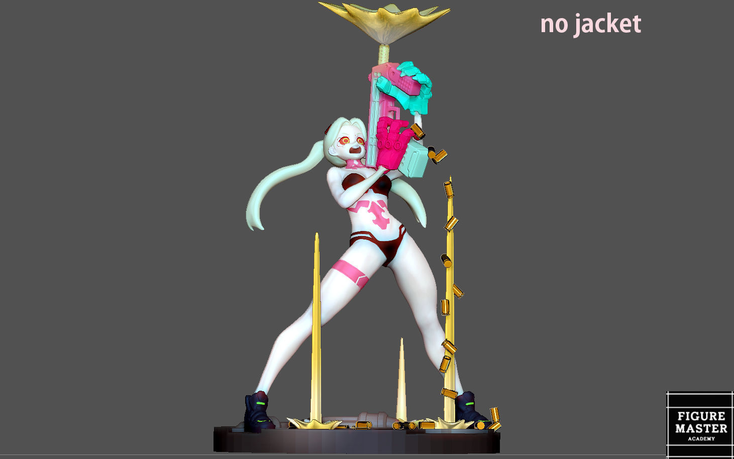 REBECCA 2 CYBERPUNK EDGERUNNERS 2077 ANIME GIRL CHARACTER 3D print model_7