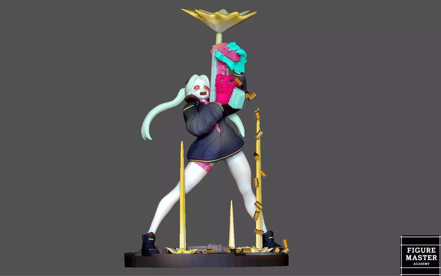 REBECCA 2 CYBERPUNK EDGERUNNERS 2077 ANIME GIRL CHARACTER 3D print model_0