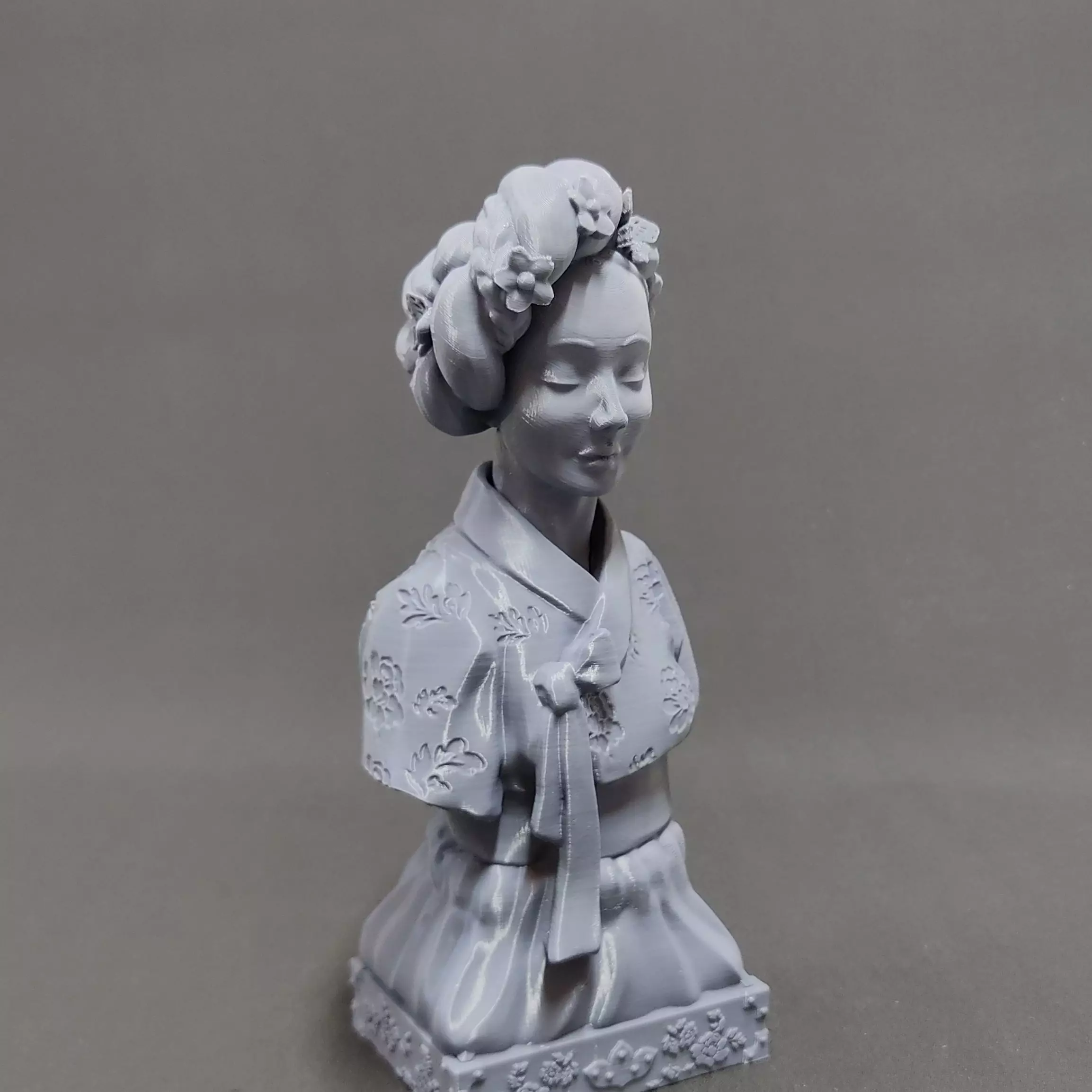 Bust of korean lady 3D print model_0