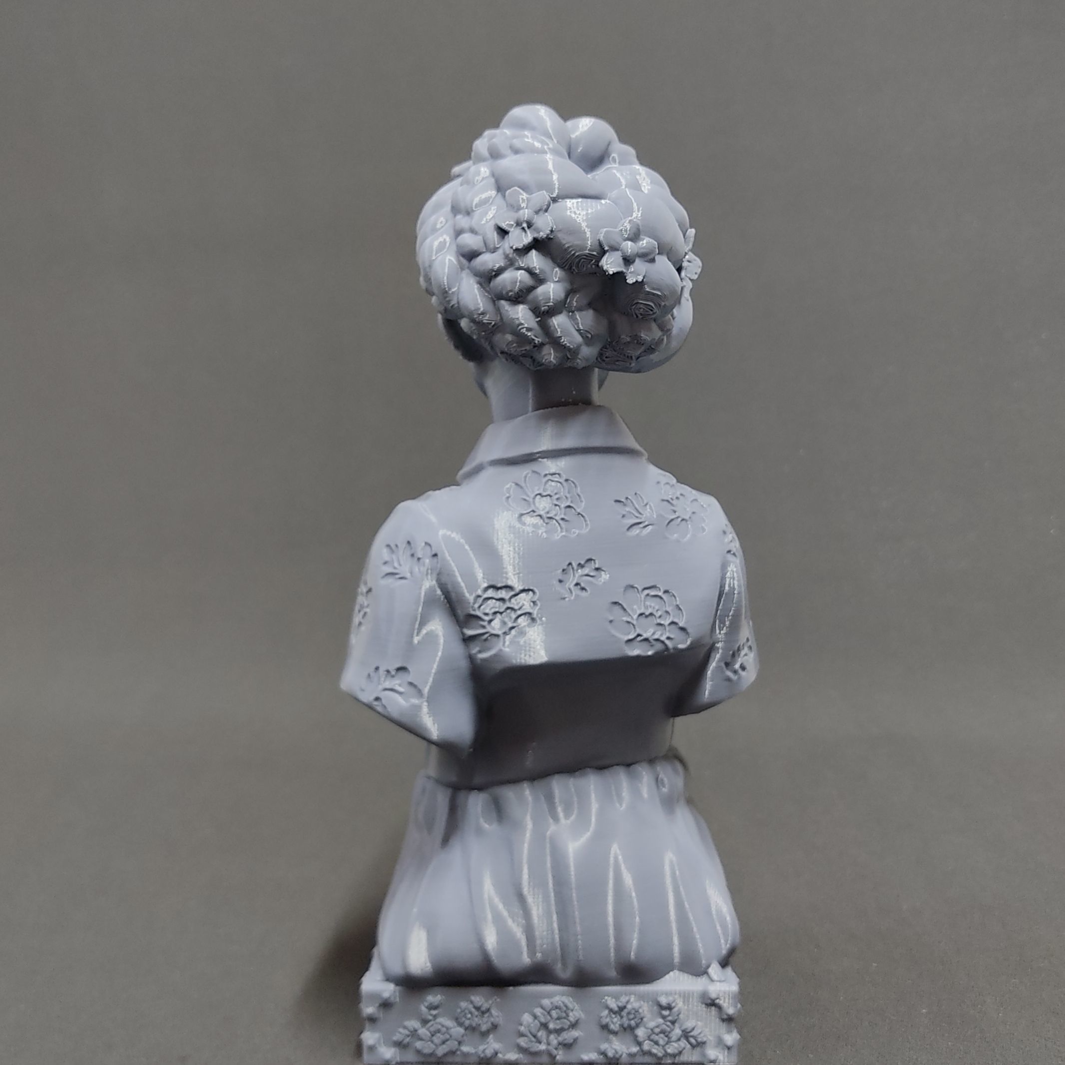 Bust of korean lady 3D print model_2