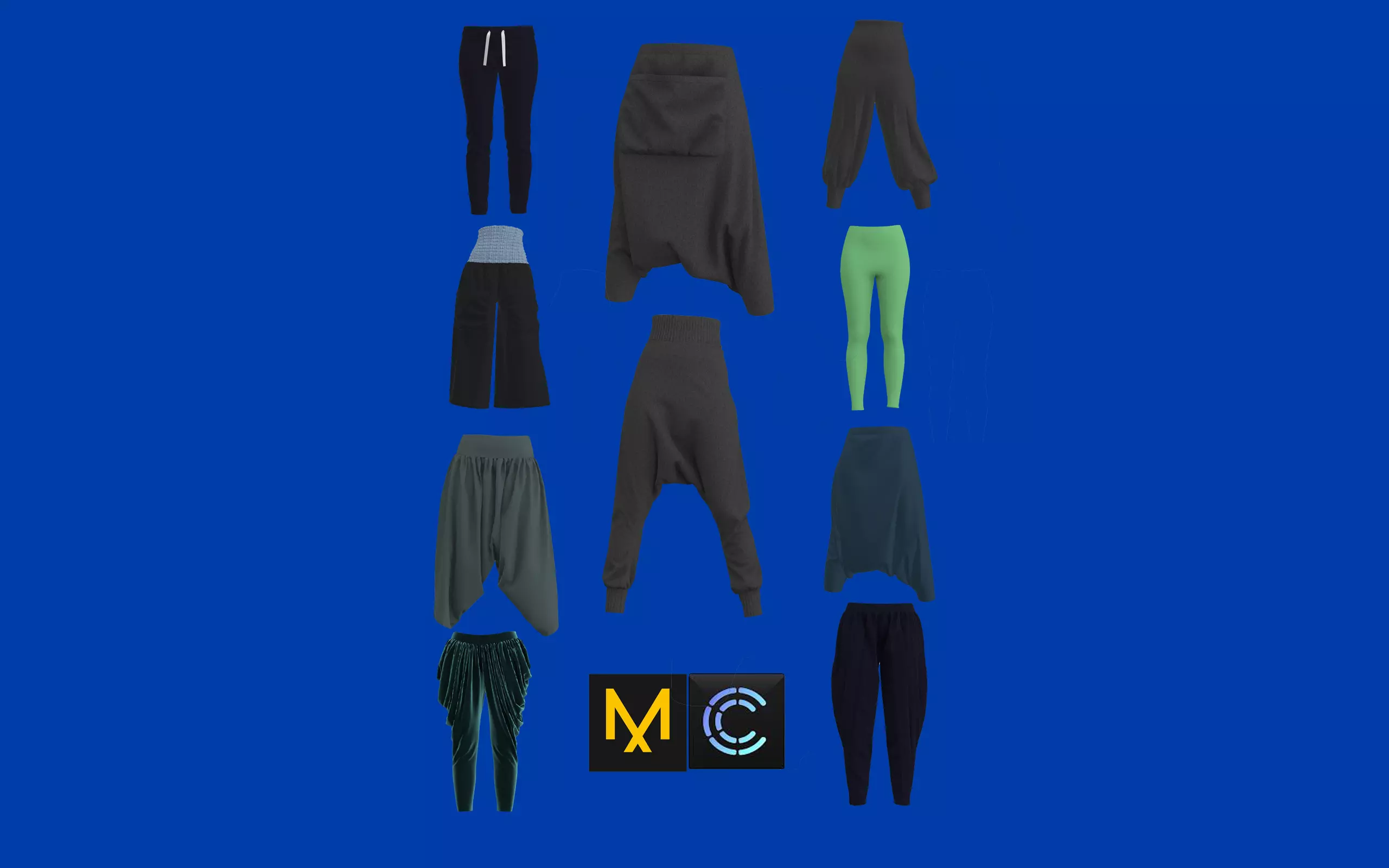 Pants Outfits MD CLO 3D zprj project files 3D Model Collection_0