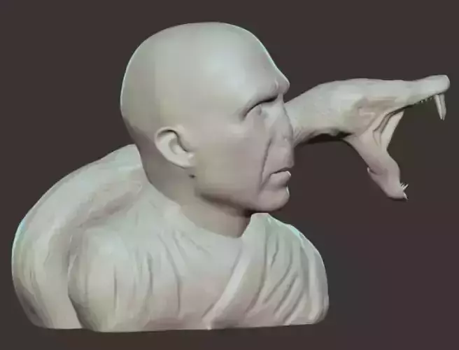 voldemort and nagini bust 3D print model