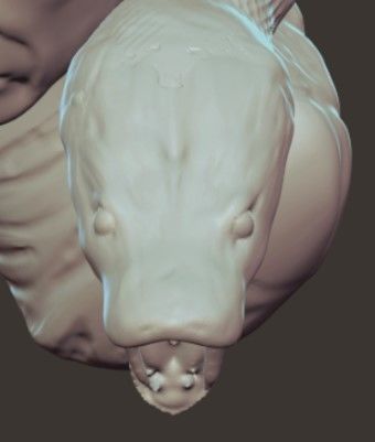 voldemort and nagini bust 3D print model_5