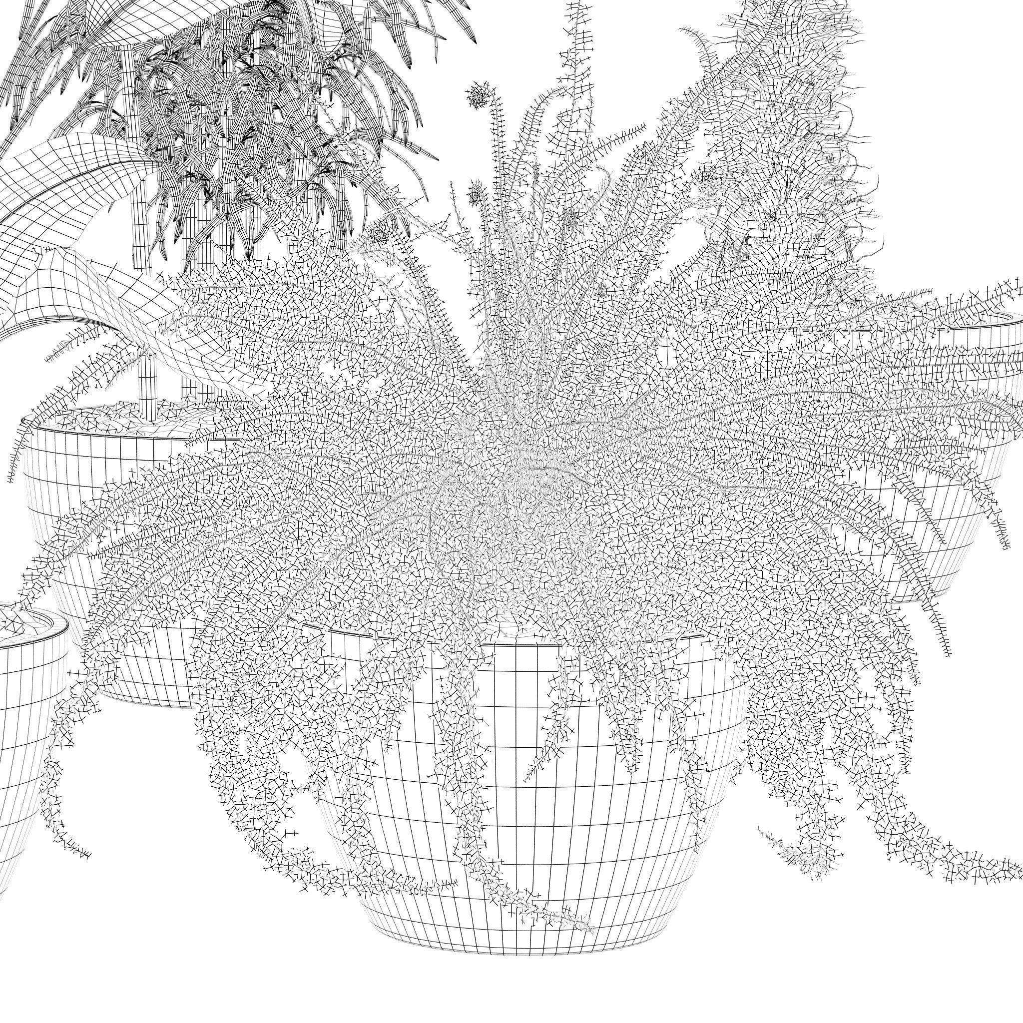 20 Photorealistic Flowers for Interiors - set 118 125 132 135 3D Model Collection_34