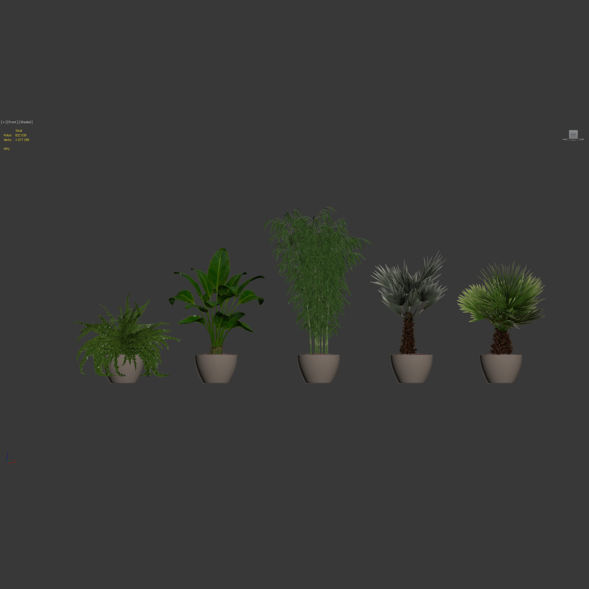 20 Photorealistic Flowers for Interiors - set 118 125 132 135 3D Model Collection_22