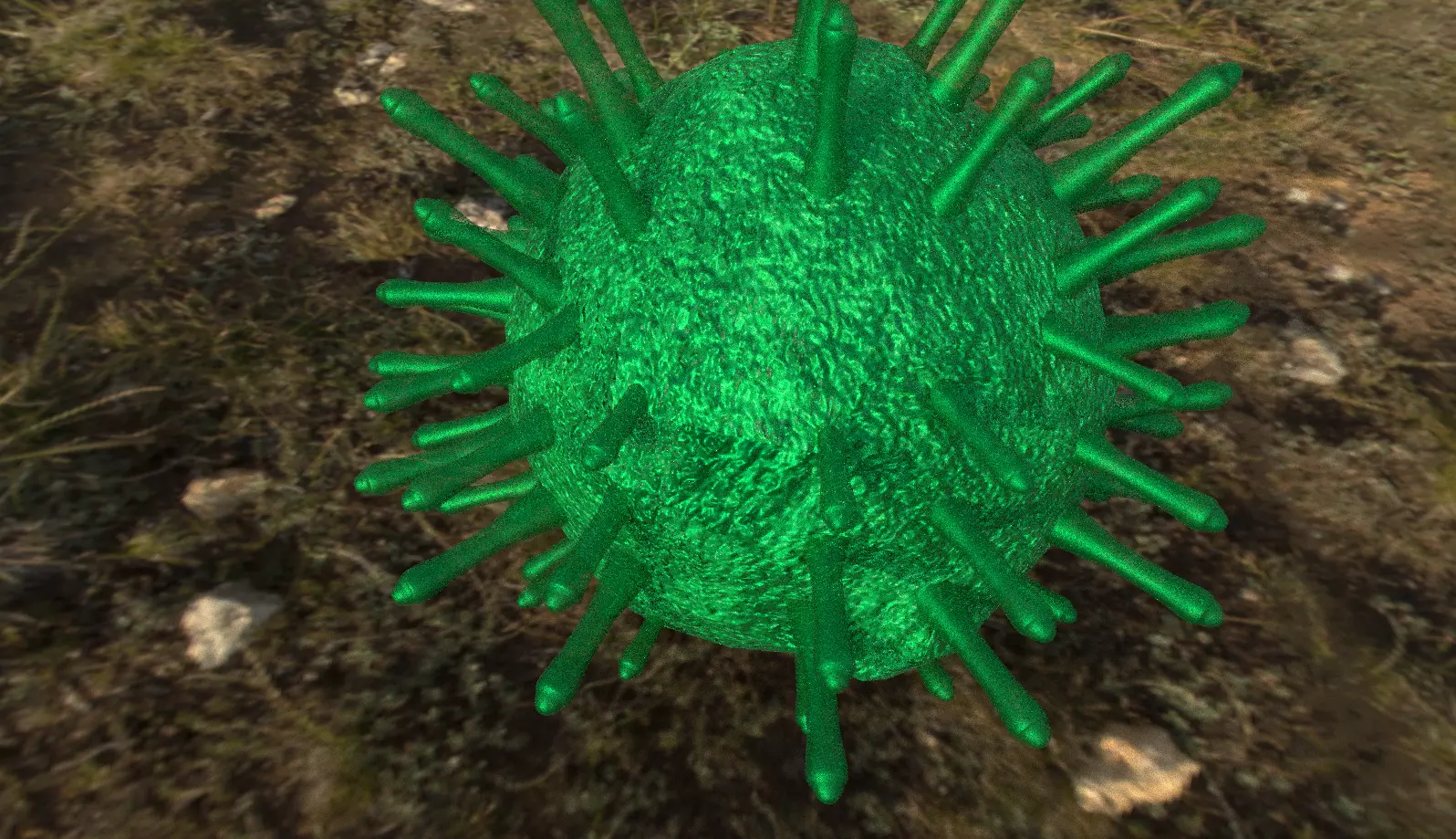 Corona Virus 3D Free Free low-poly 3D model