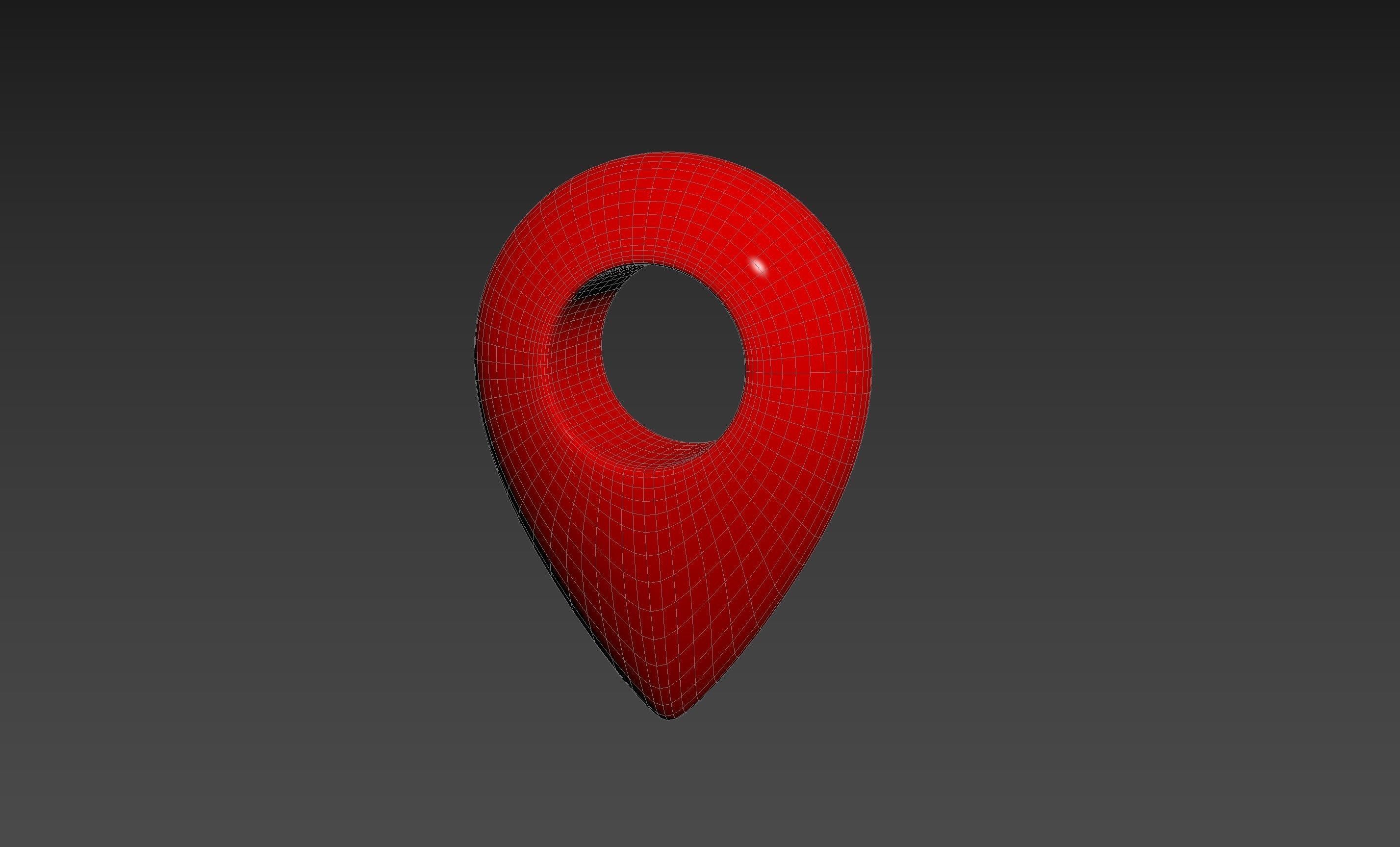 Symbol003 Map Point 3D model_12