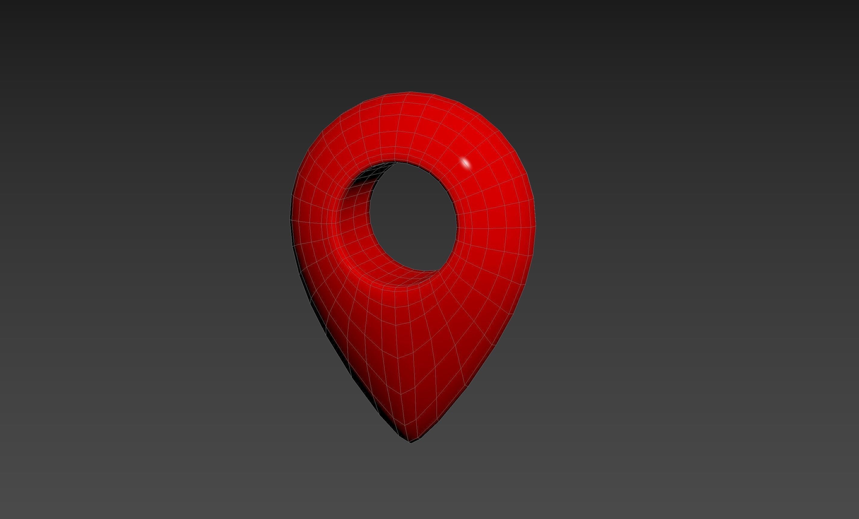 Symbol003 Map Point 3D model_11