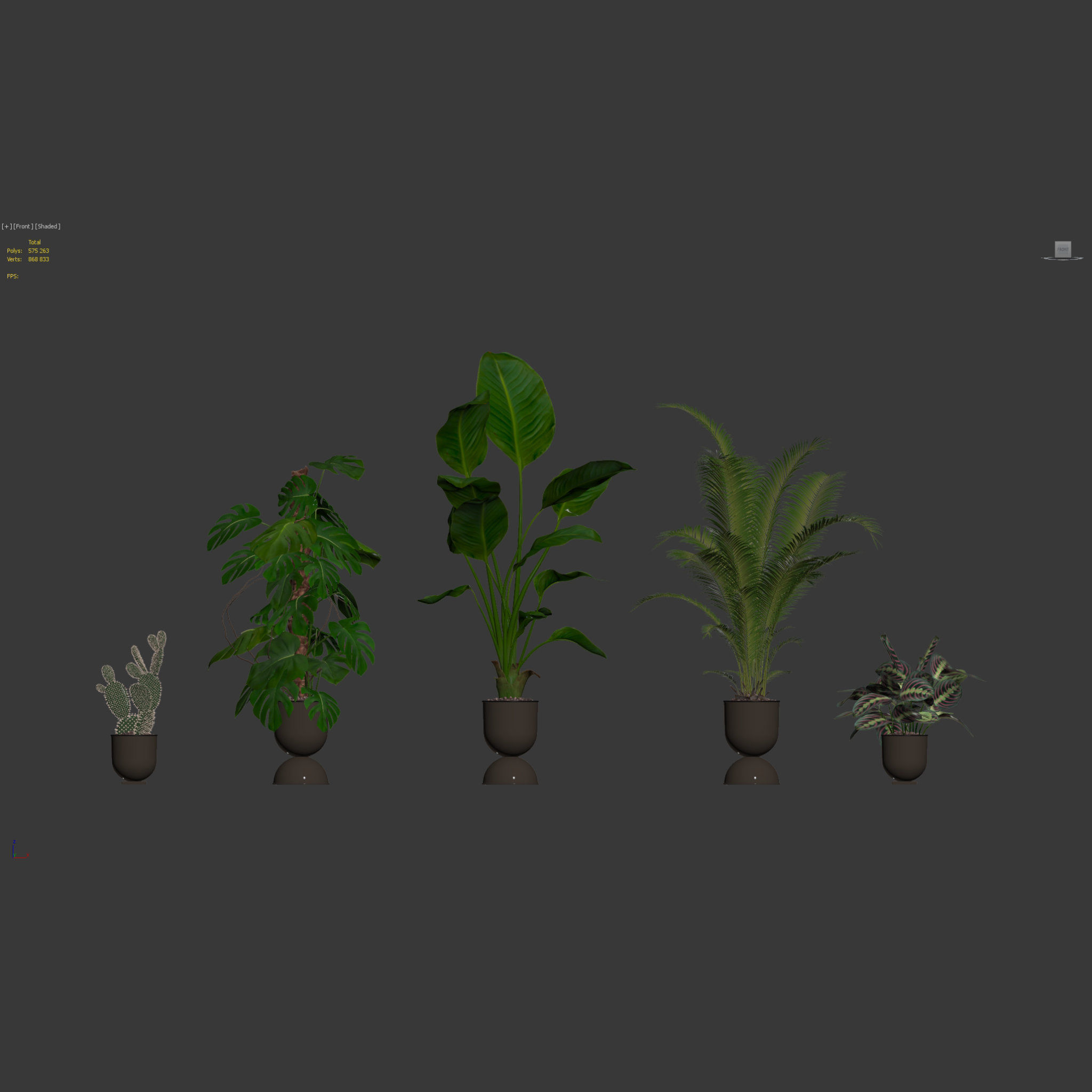 20 Photorealistic Flowers for Interiors - set 118 130 141 143 3D Model Collection_39