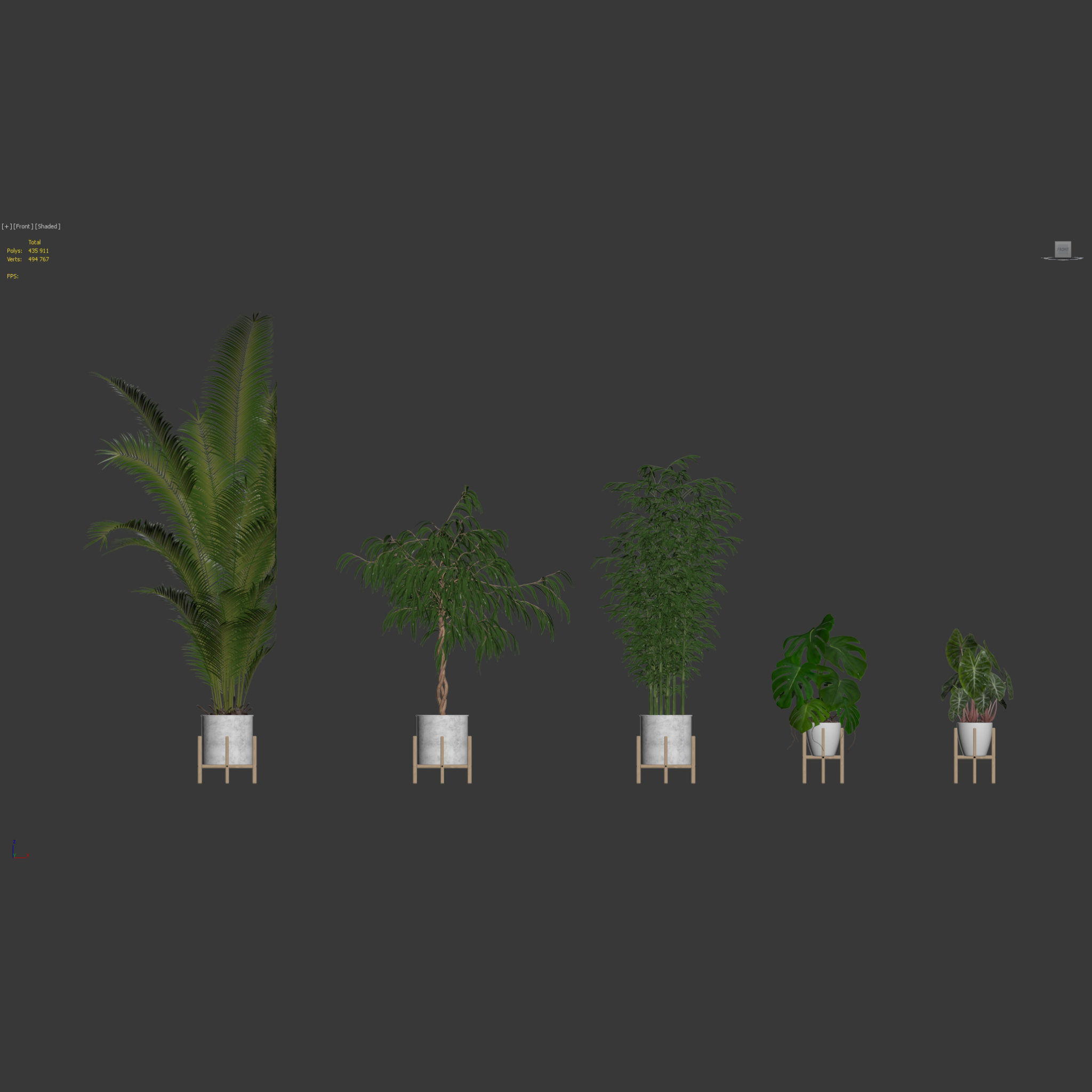 20 Photorealistic Flowers for Interiors - set 118 130 141 143 3D Model Collection_23