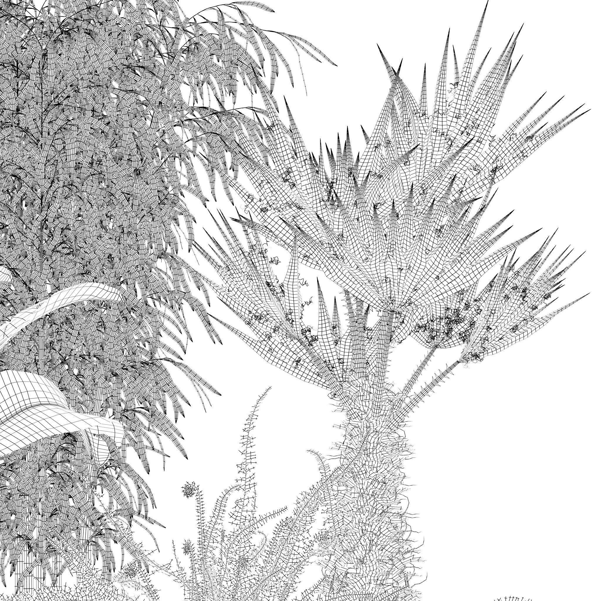 20 Photorealistic Flowers for Interiors - set 119 126 132 139 3D Model Collection_27