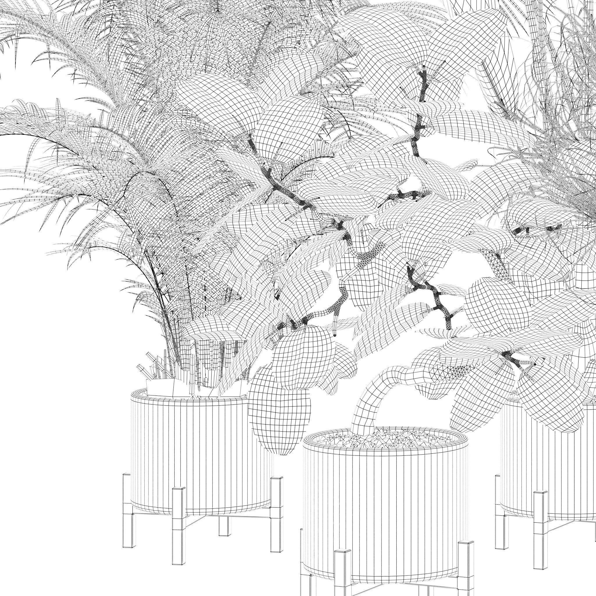 20 Photorealistic Flowers for Interiors - set 120 123 136 140 3D Model Collection_9