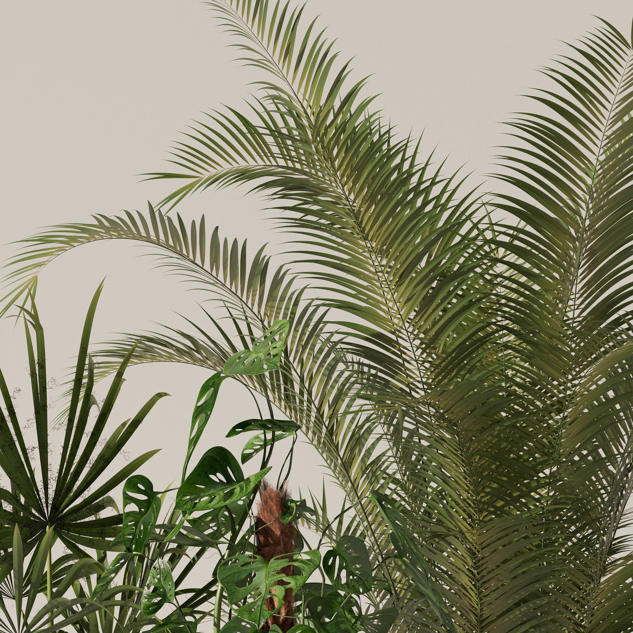 20 Photorealistic Flowers for Interiors - set 120 123 136 140 3D Model Collection_27