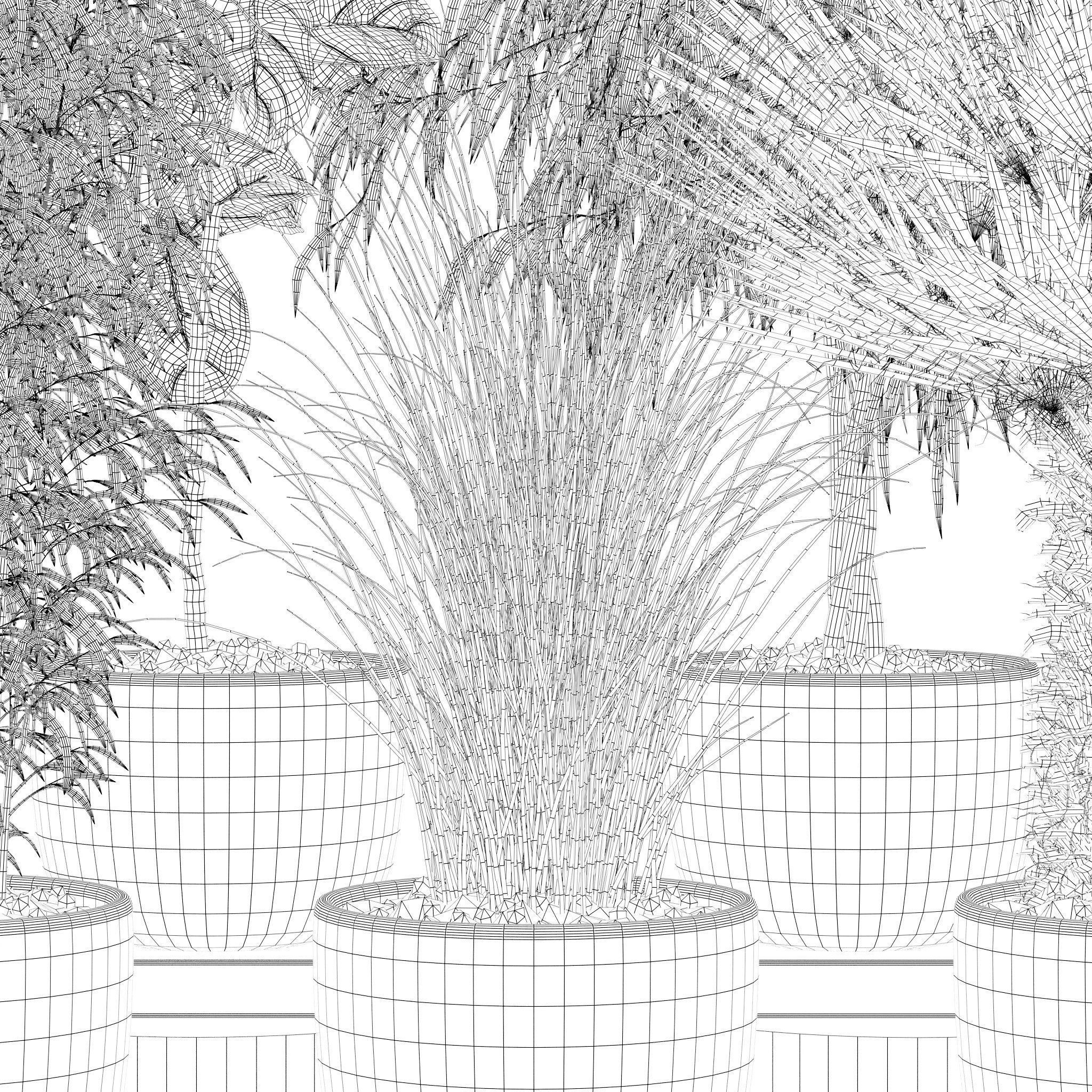 20 Photorealistic Flowers for Interiors - set 120 123 137 142 3D Model Collection_41