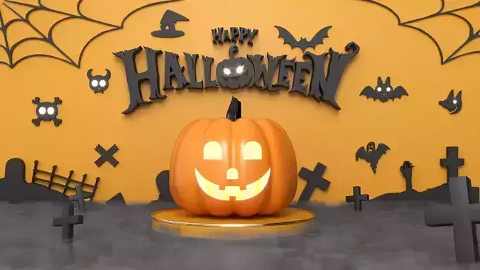 Halloween jack o lantern