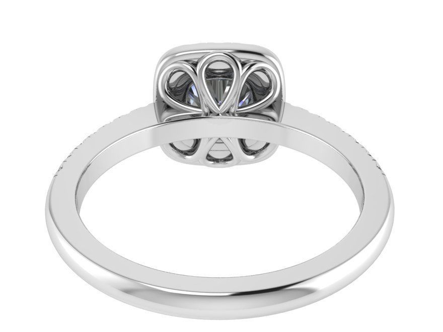 Round dimaond ring 2832 3D print model 3D print model_3