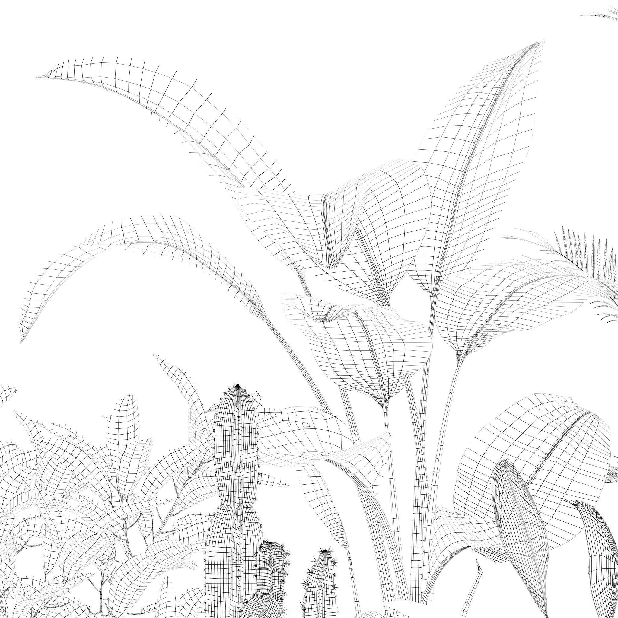 20 Photorealistic Flowers for Interiors - set 121 128 134 141 3D Model Collection_29