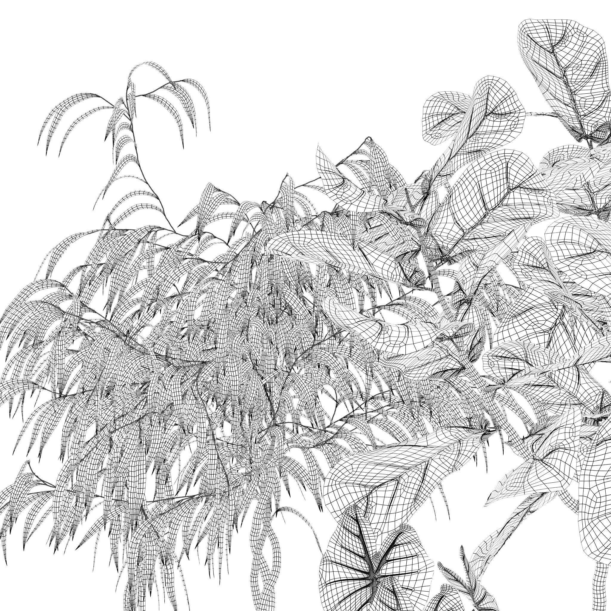 20 Photorealistic Flowers for Interiors - set 121 128 134 141 3D Model Collection_39