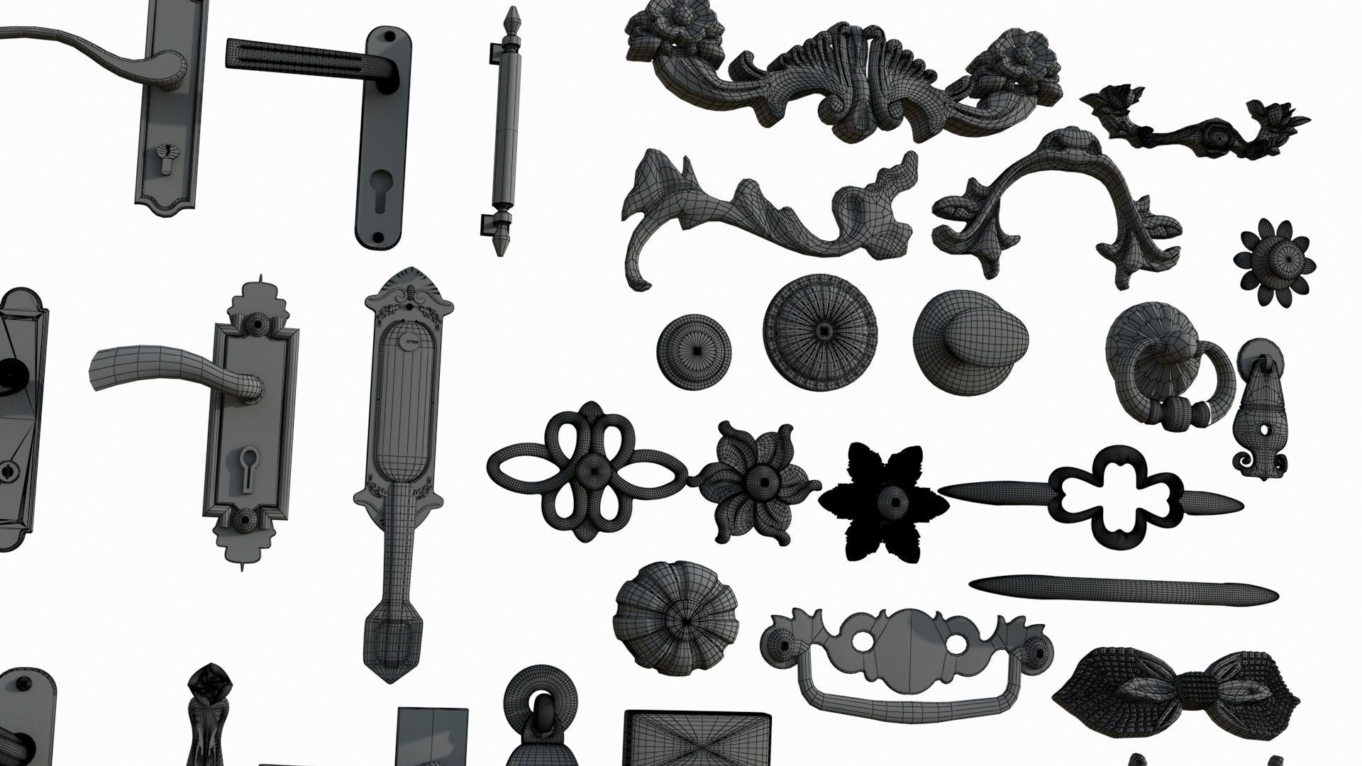 Door handles 3D model_10