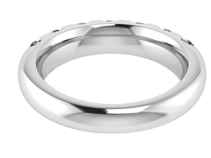 7-Stone diamond ring 2834 3D print model 3D print model_3