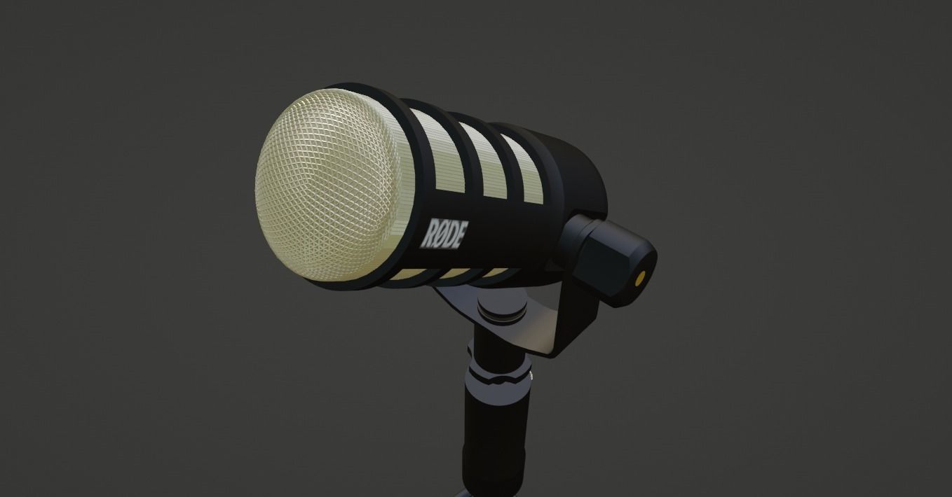 Rode Pod Microphone 3D model_1