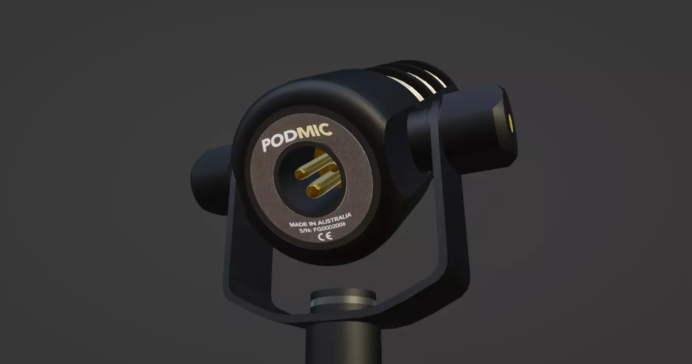 Rode Pod Microphone 3D model_0
