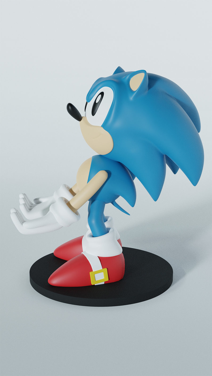 Sonic - Controller stand 3D print model_2