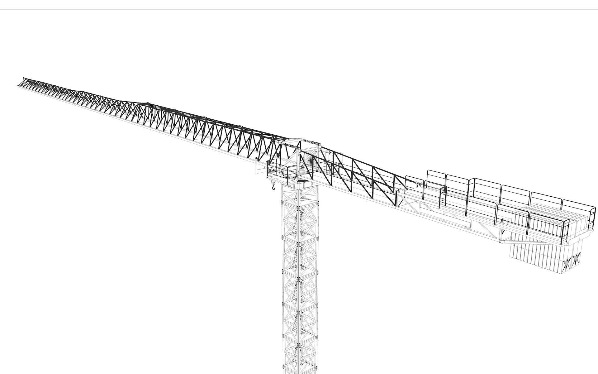 Tower Crane 3D model_27