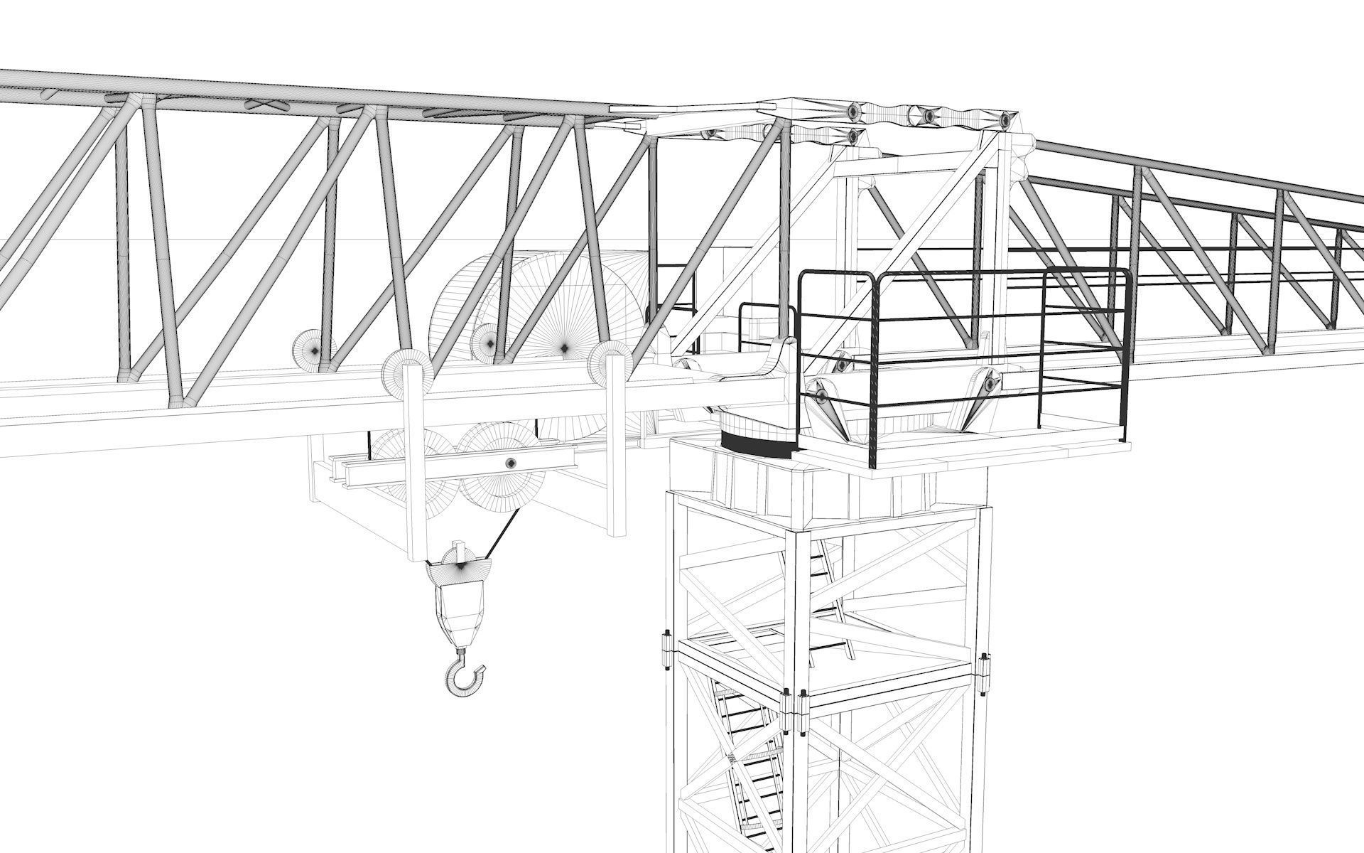 Tower Crane 3D model_28