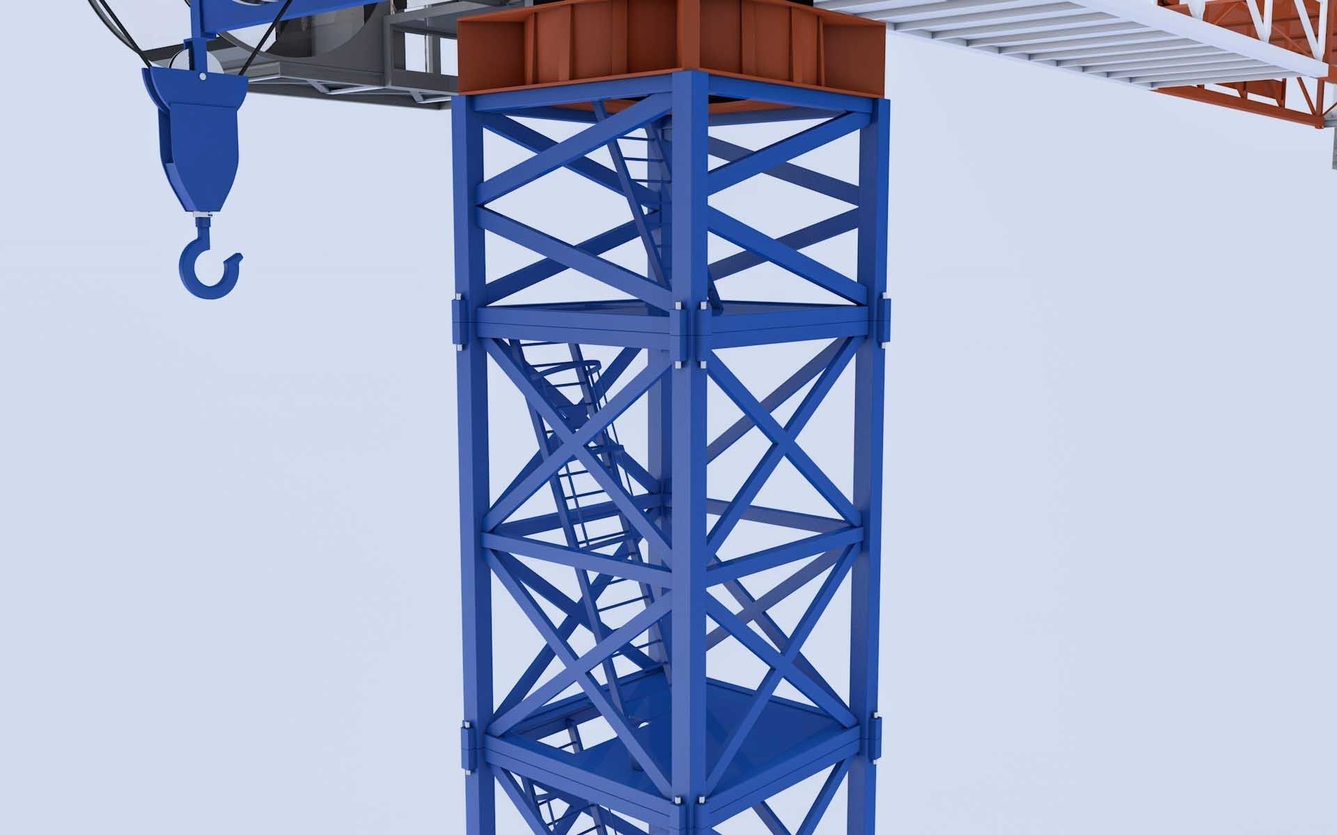 Tower Crane 3D model_9