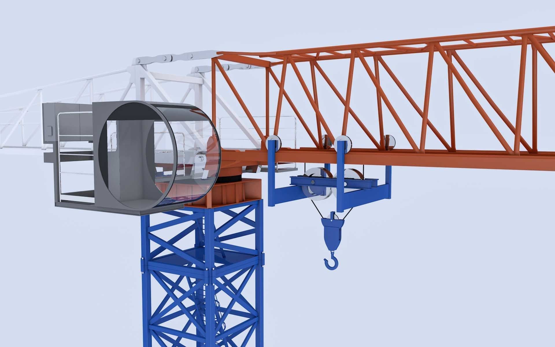 Tower Crane 3D model_3