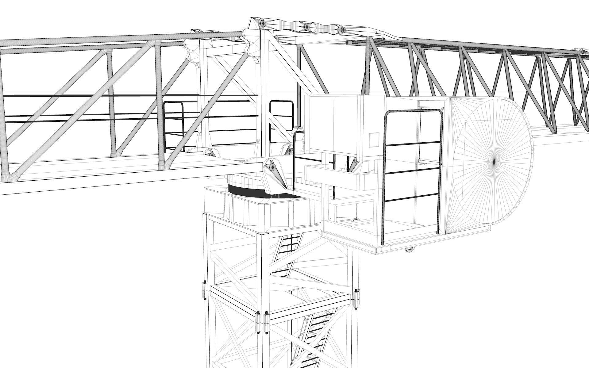 Tower Crane 3D model_24